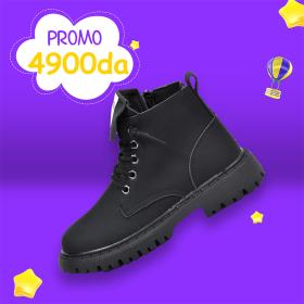 Botte Imperméables À Lacets Noir