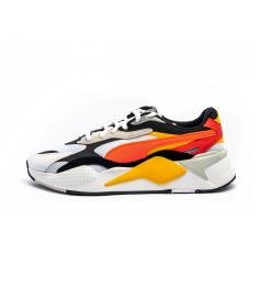 PUMA RS-X3 PUZZLE -WHITE/LAVA BLAST